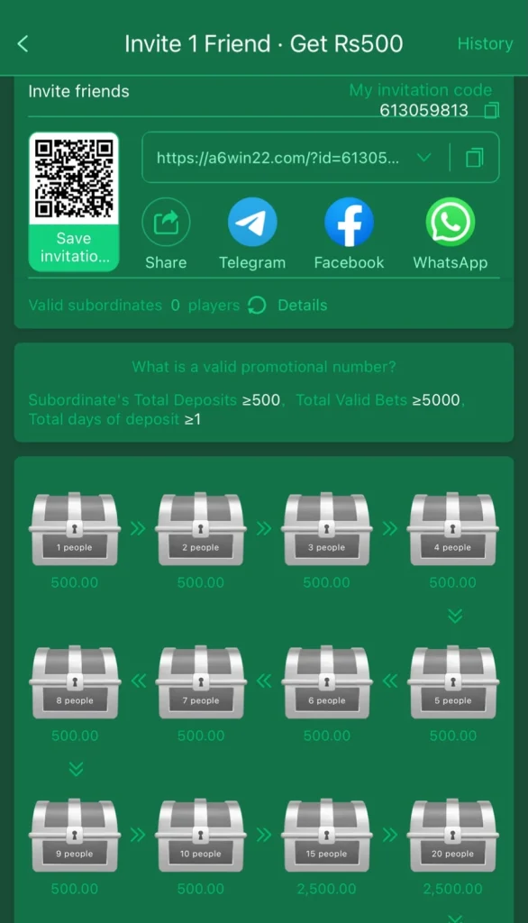 invite friends and get commission and claim box